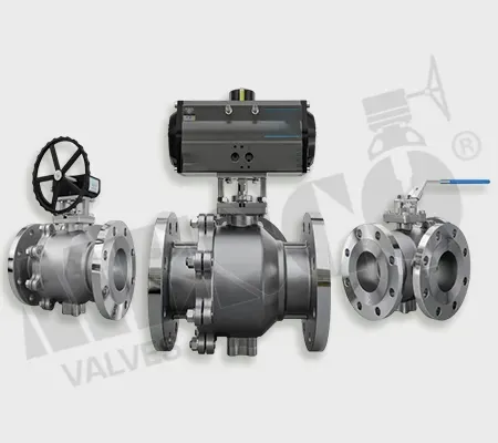 Industrial ball valves with lever, gear and pneumatic actuator – MESCO
