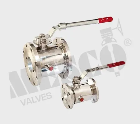 Jacketed ball valves with heating jacket