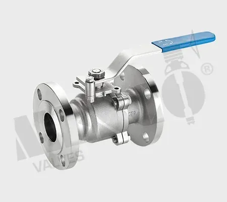 Lever operated manual flanged ball valve