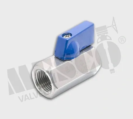 Stainless steel mini ball valve with screwed ends